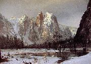 Albert Bierstadt Cathedral Rock, Yosemite Valley painting